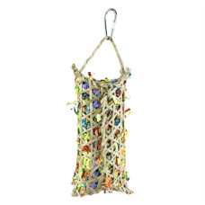 Back Zoo Nature Parakeet Woven Bamboo Pounch
